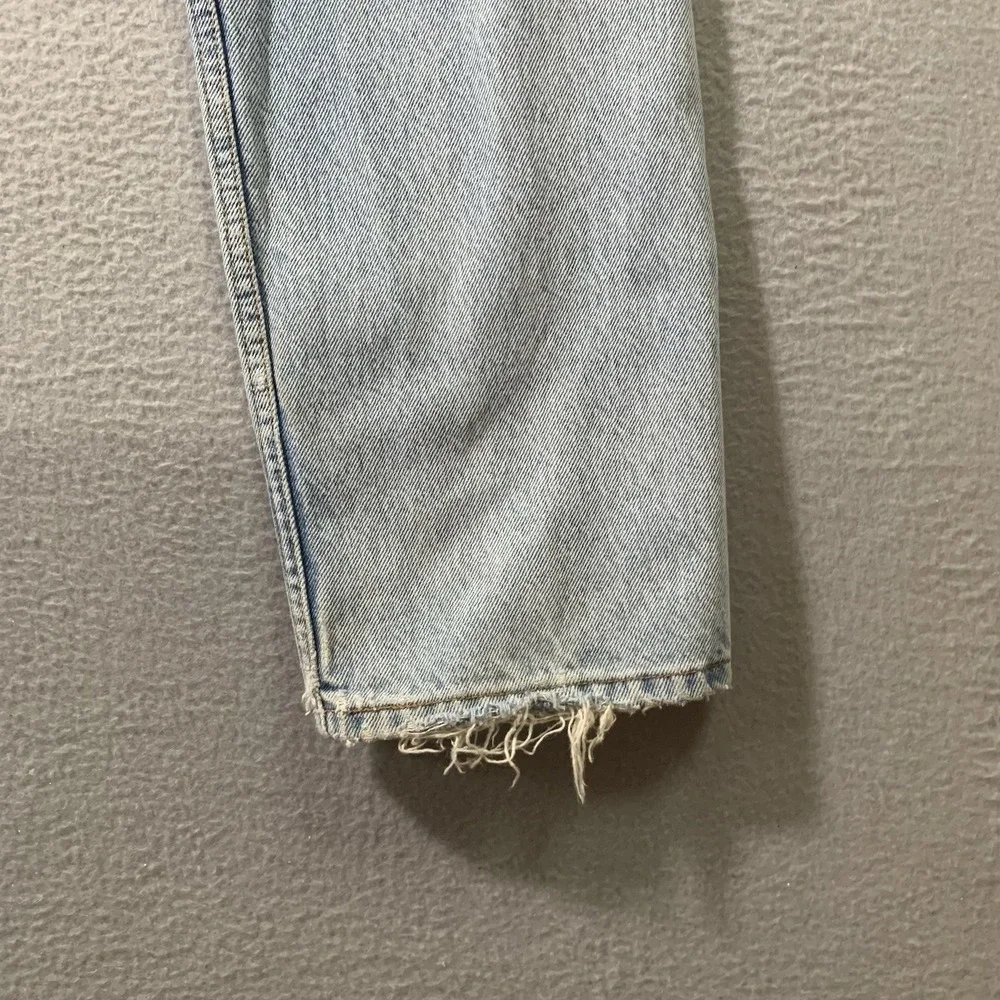 Vtg 80s Levi's 505 Orange Tab Jeans 33x30 Made in USA Faded Distressed